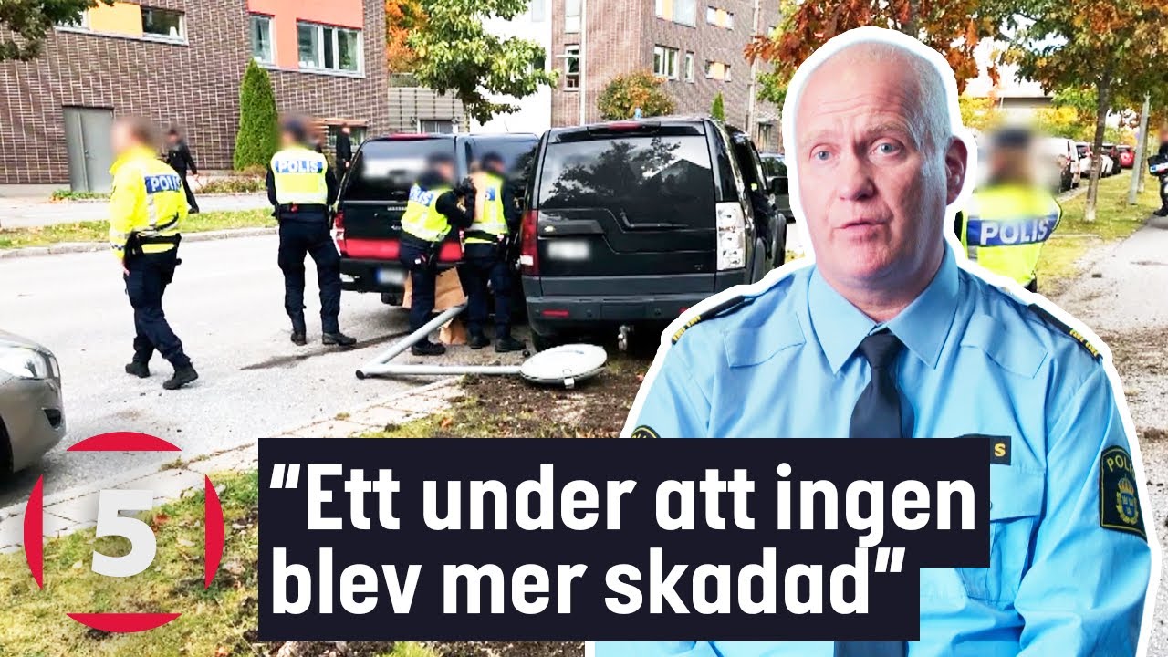 Biljakt slutar i KRASCH | Fångat på polisens kamera | Kanal 5 Sverige