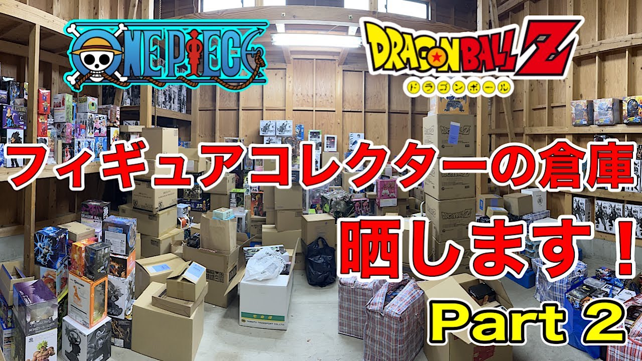 フィギュアコレクターが収集しすぎた夢のフィギュア倉庫！あんな物やこんな物まで、あなたの欲しいフィギュアがきっと見つかる！ドラゴンボール　ワンピースフィギュア【ブラショ動画】