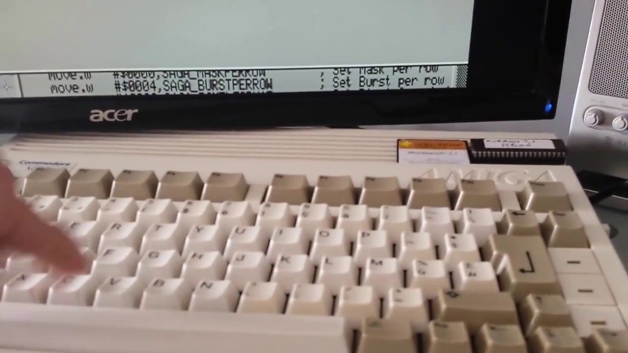 Vampire 600 - First steps with AGA planars on ECS machine