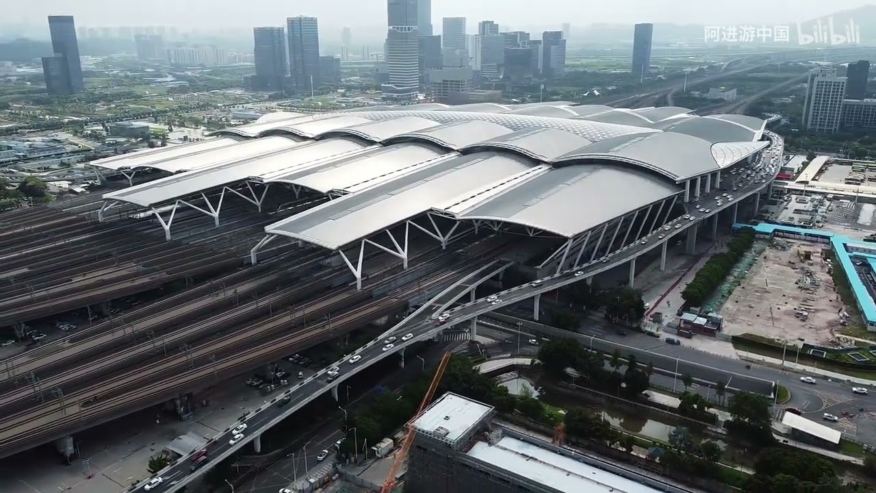 廣東省廣州市，帶大家看看，中國最繁忙的高鐵站“廣州南站”