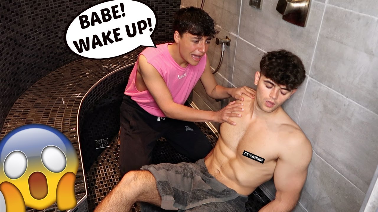 PASSED OUT IN THE SHOWER PRANK ON MY BOYFRIEND (Cute Reaction)