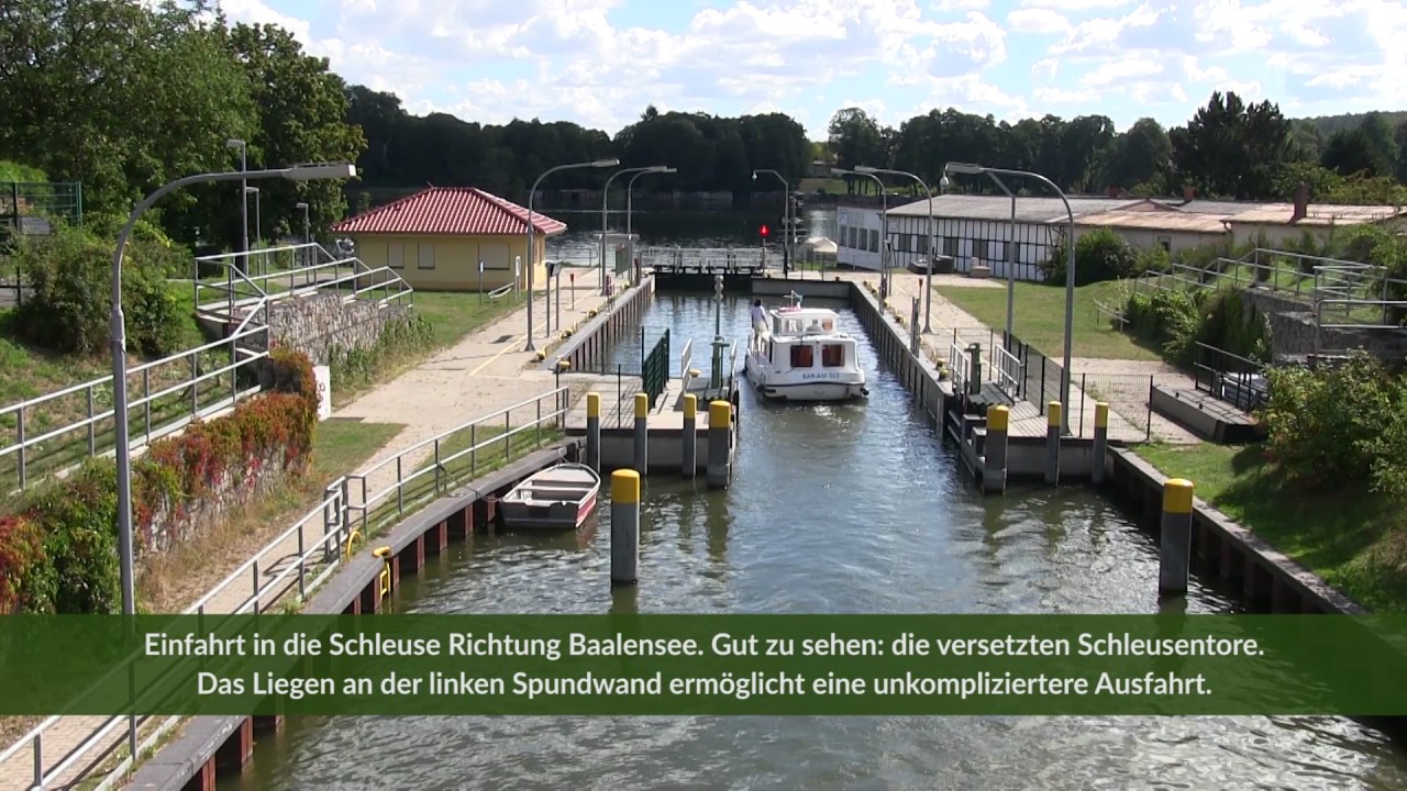 Schleuse F&uuml;rstenberg/Havel und Yachthafen F&uuml;rstenberg am Schwedtsee