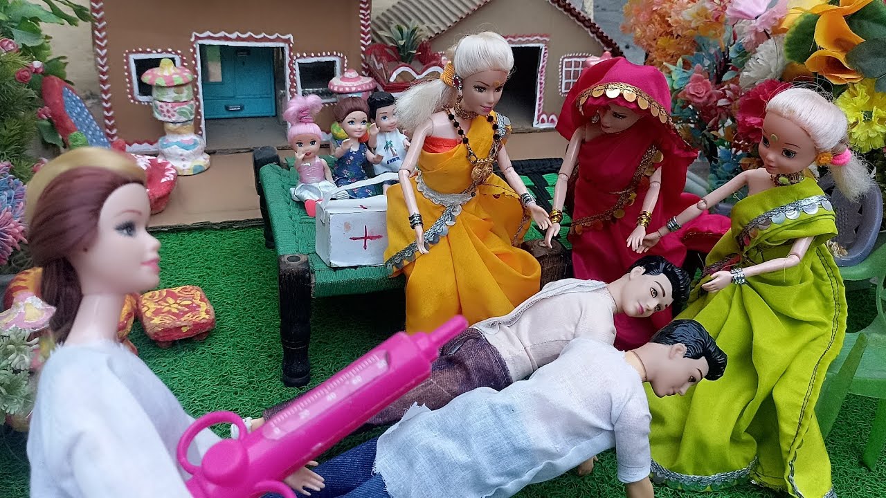 सीता गीता की कहानी पार्ट_157/ गुड्डा गुड़िया की कहानी/ Barbie morning routine/ desivillge Barbie 