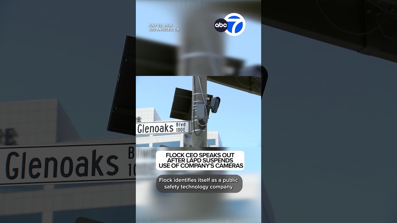 Flock CEO speaks out after LAPD suspends use of company's cameras