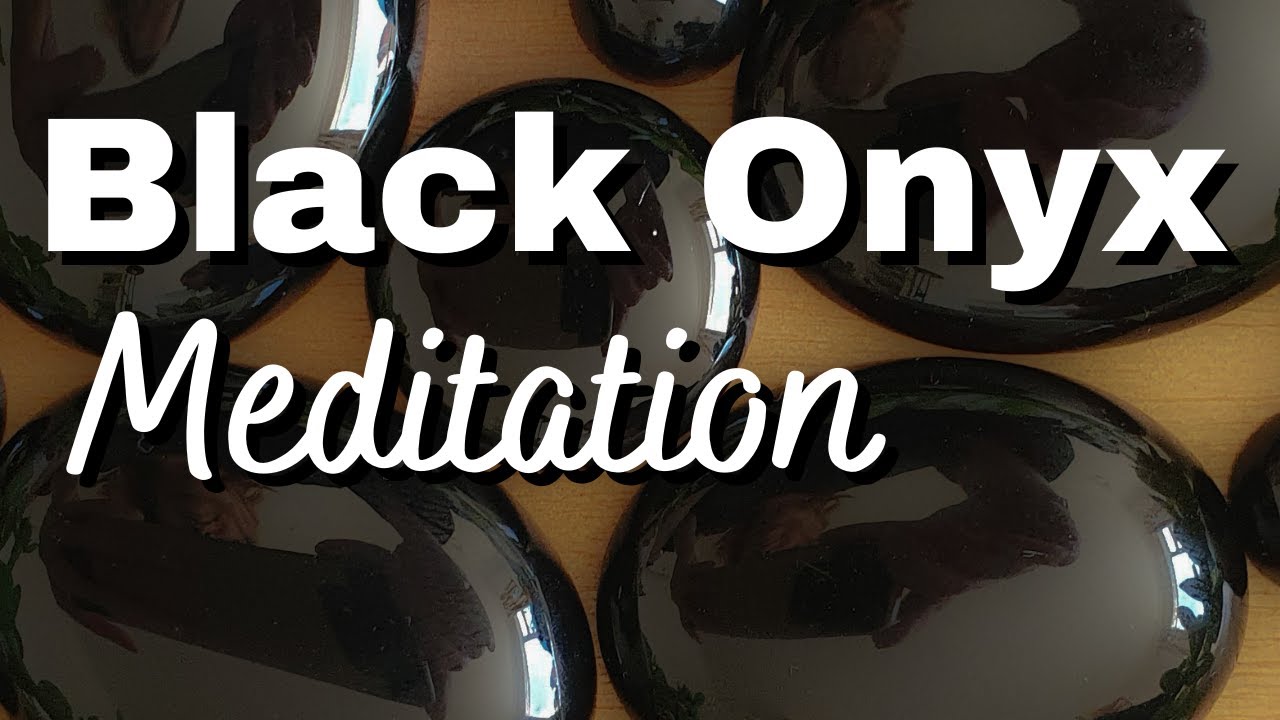 Black Onyx Reiki Healing. Black Onyx Meditation. Crystal healing for strength