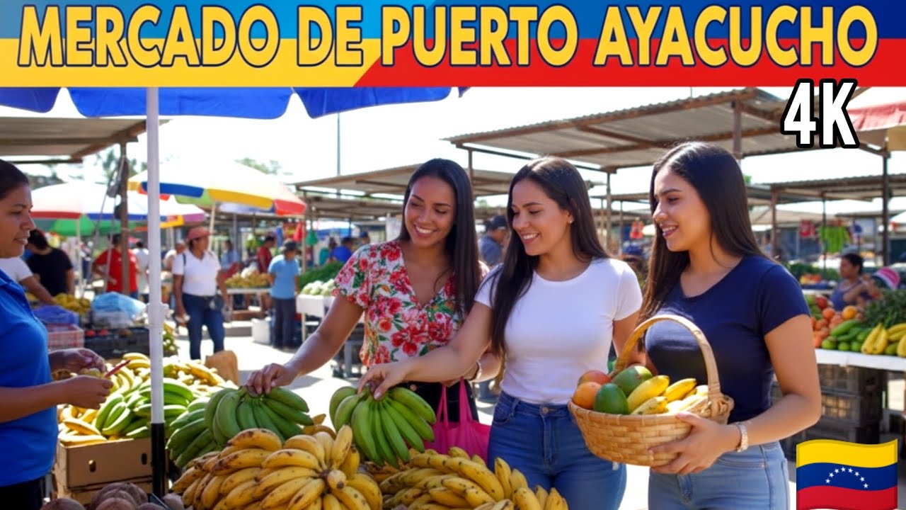 El Mercado MÁS VIBRANTE de VENEZUELA: ¡Una Aventura de Sabores en Puerto Ayacucho! (4K)#viral 