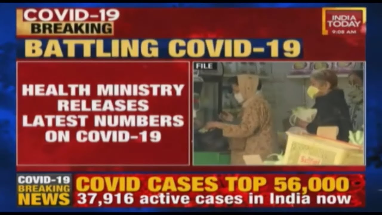 Covid-19 Battle: Coronavirus Cases In India Crosses 56,000-Mark; Death Toll Has Risen To 1,886
