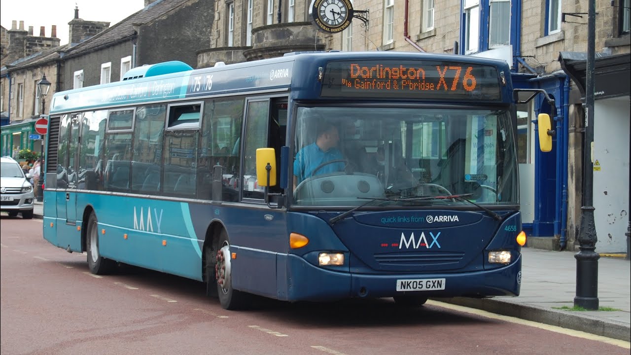 Nice ZF and Full Kickdown: Arriva North East 4658 (NK05GXN) Scania CN94UB/Scania Ominicity