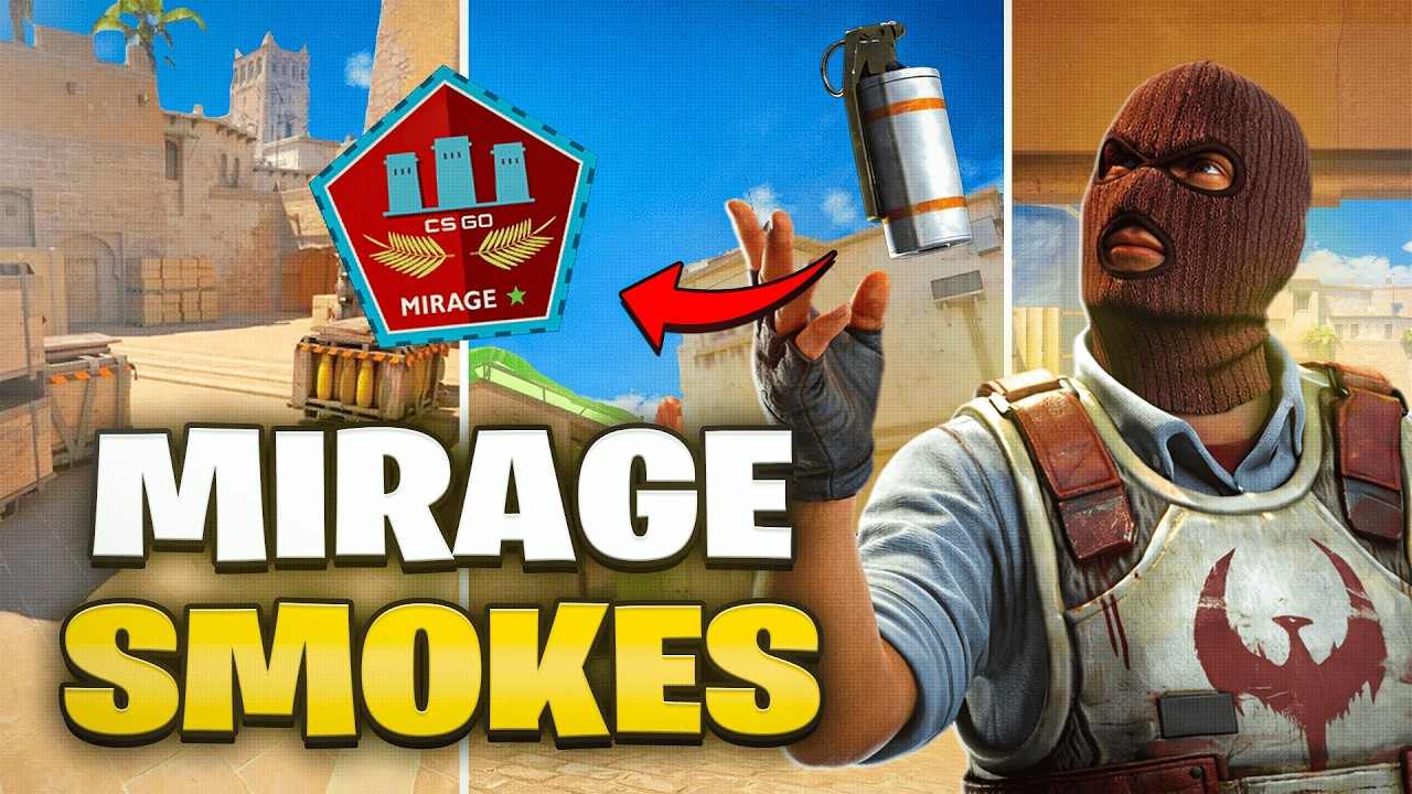 TODAS AS SMOKES PARA DOMINAR A MIRAGE NO CS2 (2026)