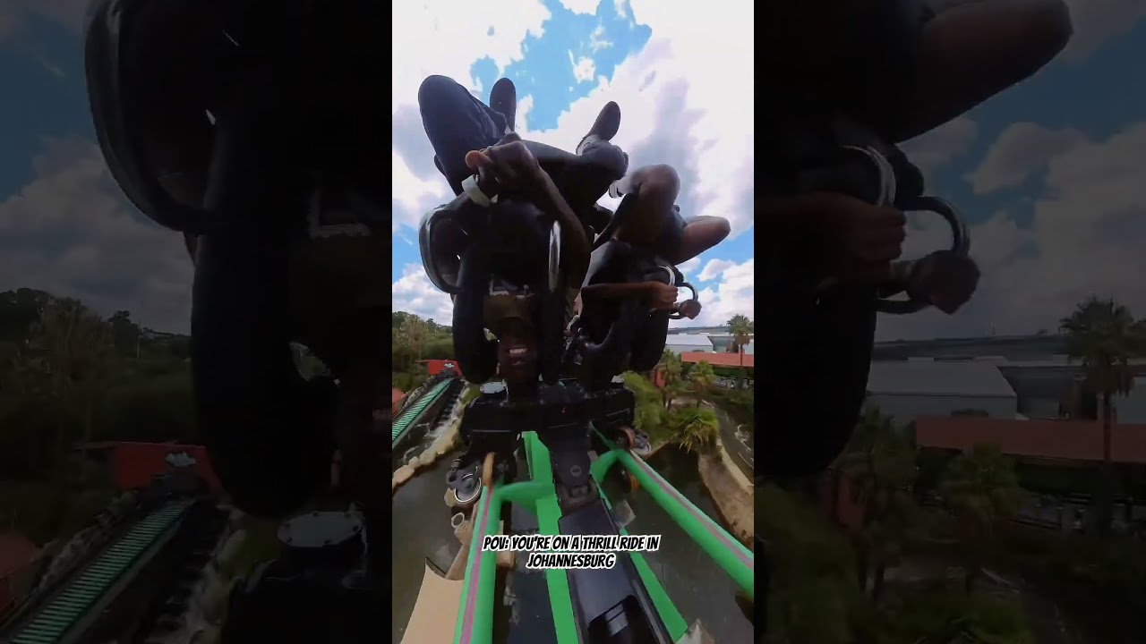 Anaconda Rollercoaster 🎢 at Gold Reef City Theme Park | Johannesburg