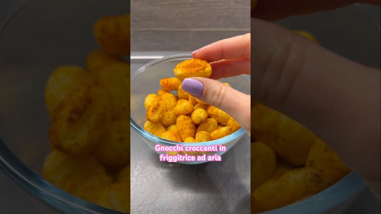 GNOCCHI CROCCANTI IN FRIGGITRICE AD ARIA 🥔 alzate il volume! #shorts