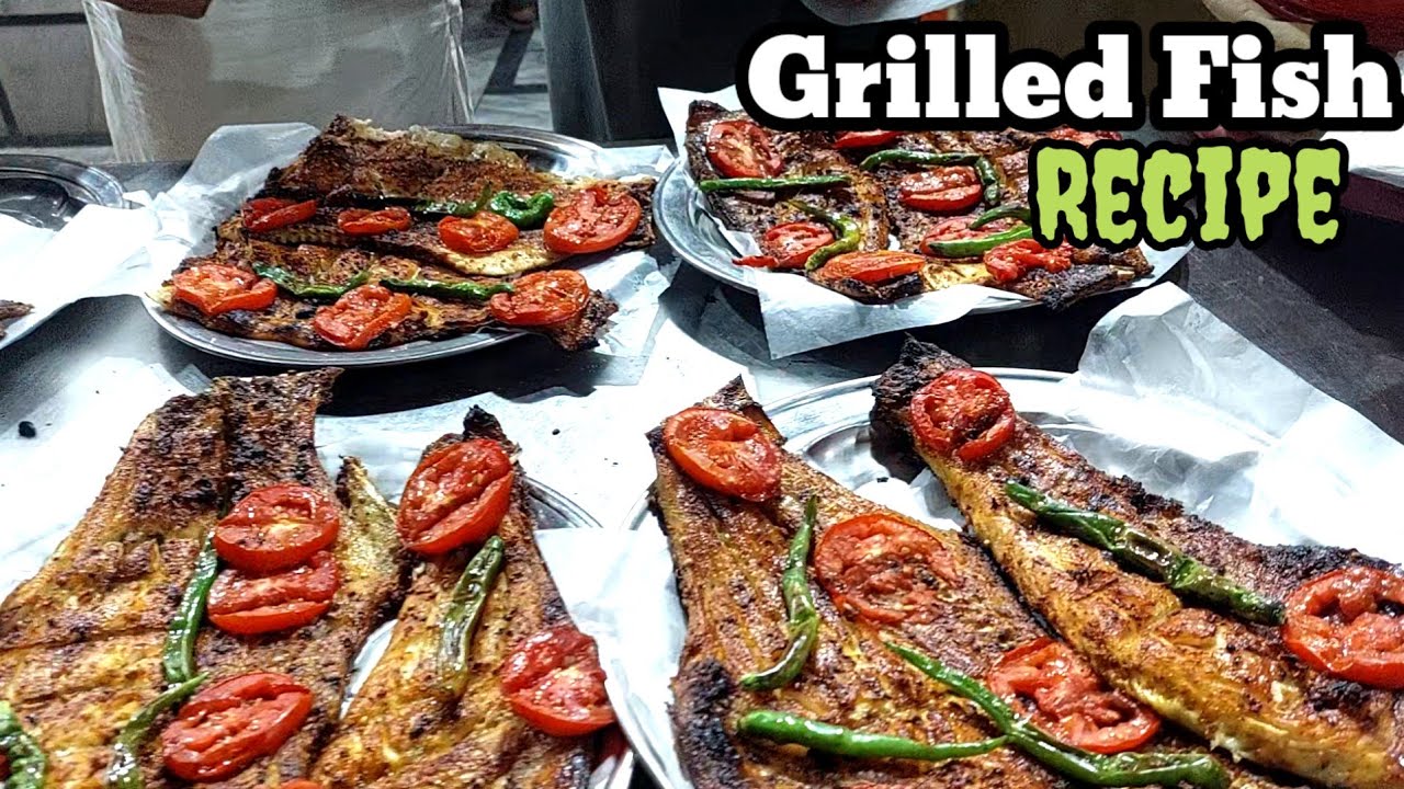 Amazing Charcoal Grilled Fish Process by Ziaqa Restaurant Peshawar | Pakistani Street Food