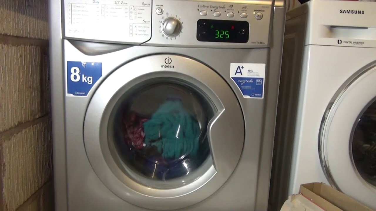 Indesit Advance 8kg IWE81481SECO Washing Machine : Cotton 60'c Standard A+ (Full cycle)