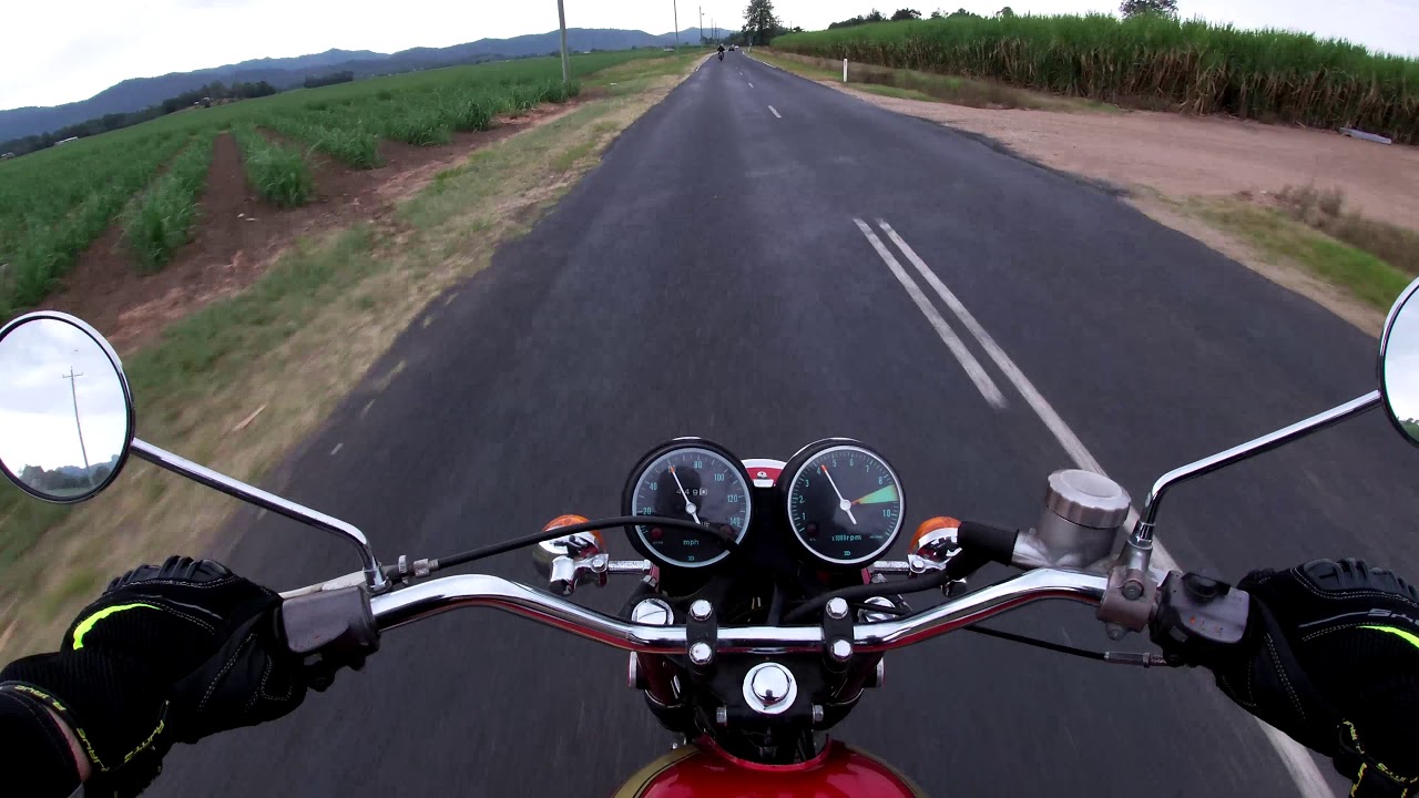 Group ride on the CB750