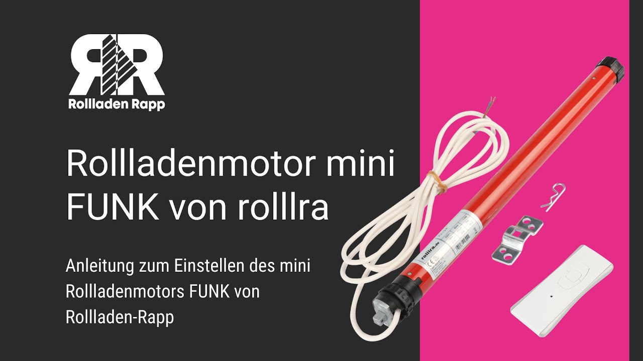 Wie Sie Ihren Rollladenmotor FUNK mini richtig programmieren