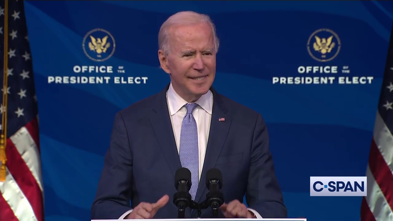 President-elect Joe Biden Full Remarks on 