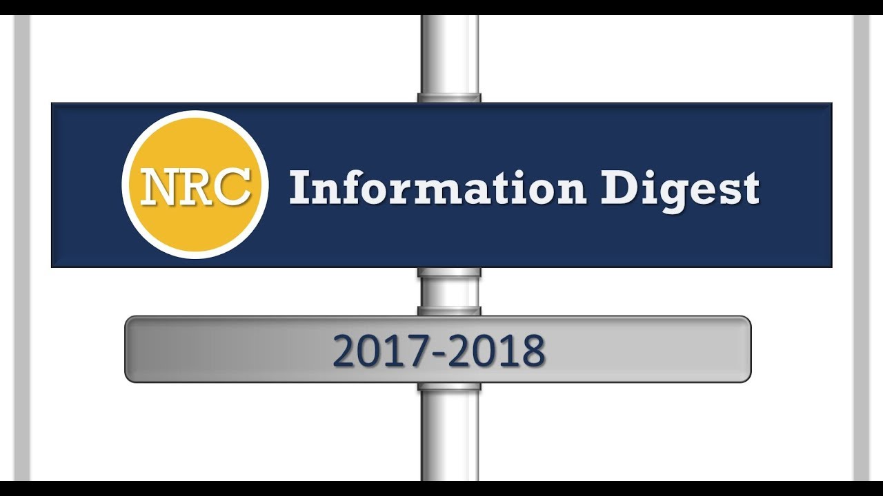NRC Information Digest 2017-2018