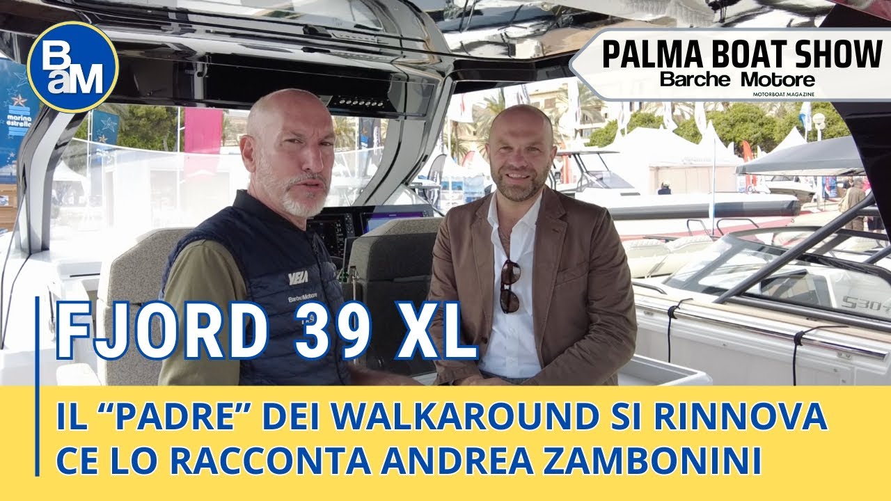FJORD 39 XL, il walkaround daycruiser di 12 m è tutto nuovo! Anteprima mondiale al Palma Boat Show