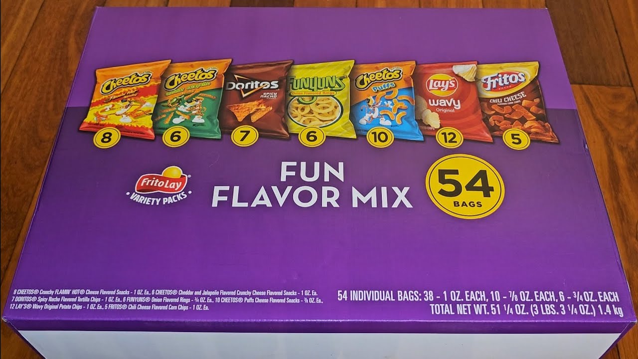 Costco Sale Item Review Frito-Lay Fun Flavor Mix Taste Test