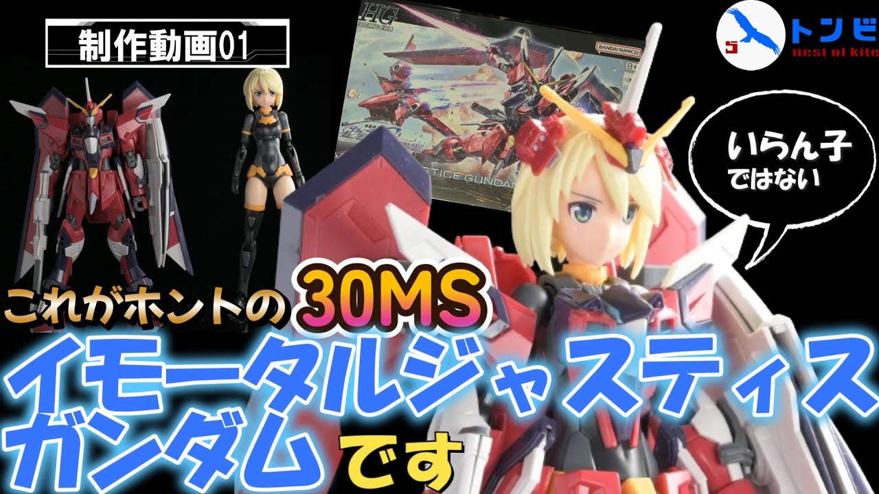 【ガンプラ・30MS・ミキシング】これがホントの 30MSイモータルジャスティス　です。