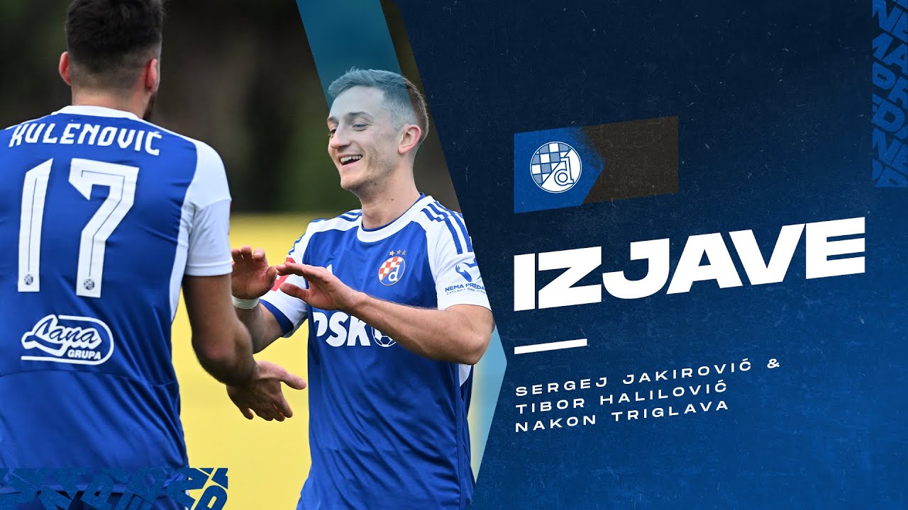 NAKON UTAKMICE | Trener Sergej Jakirović i Tibor Halilović nakon pobjede 7:0 protiv Triglava