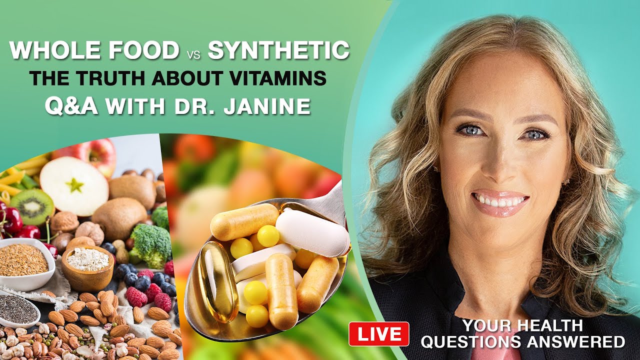 Whole Food vs Synthetic Vitamins | The Truth About Vitamins | Dr. J9 Live