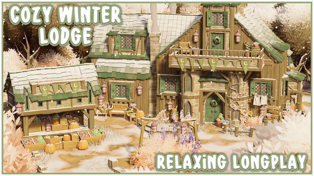 Cozy Winter Lodge | Tiny Glade | Relaxing Longplay ASMR