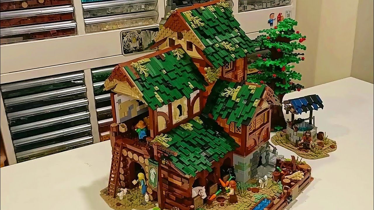 LEGO castle, My Medieval Barn MOC 🍎🥕🍏