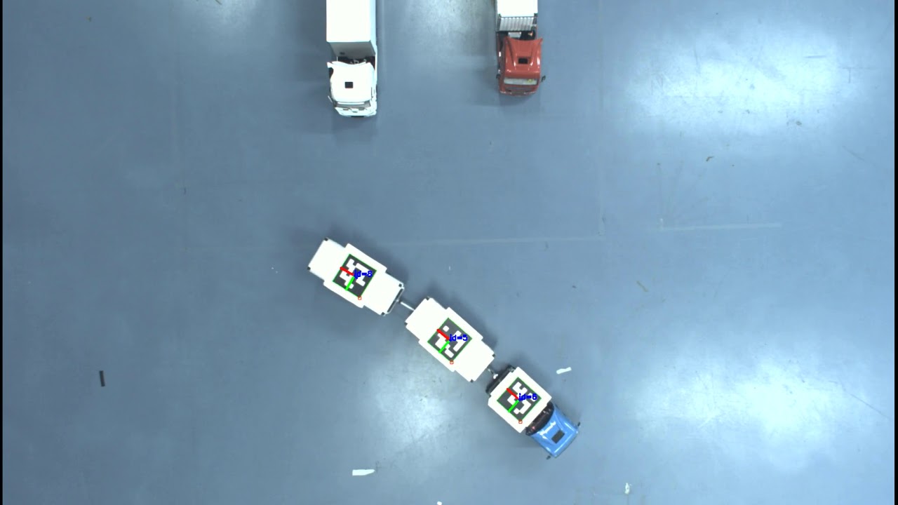Two Stage Autonomous Docking - Double Articulated Vehicle