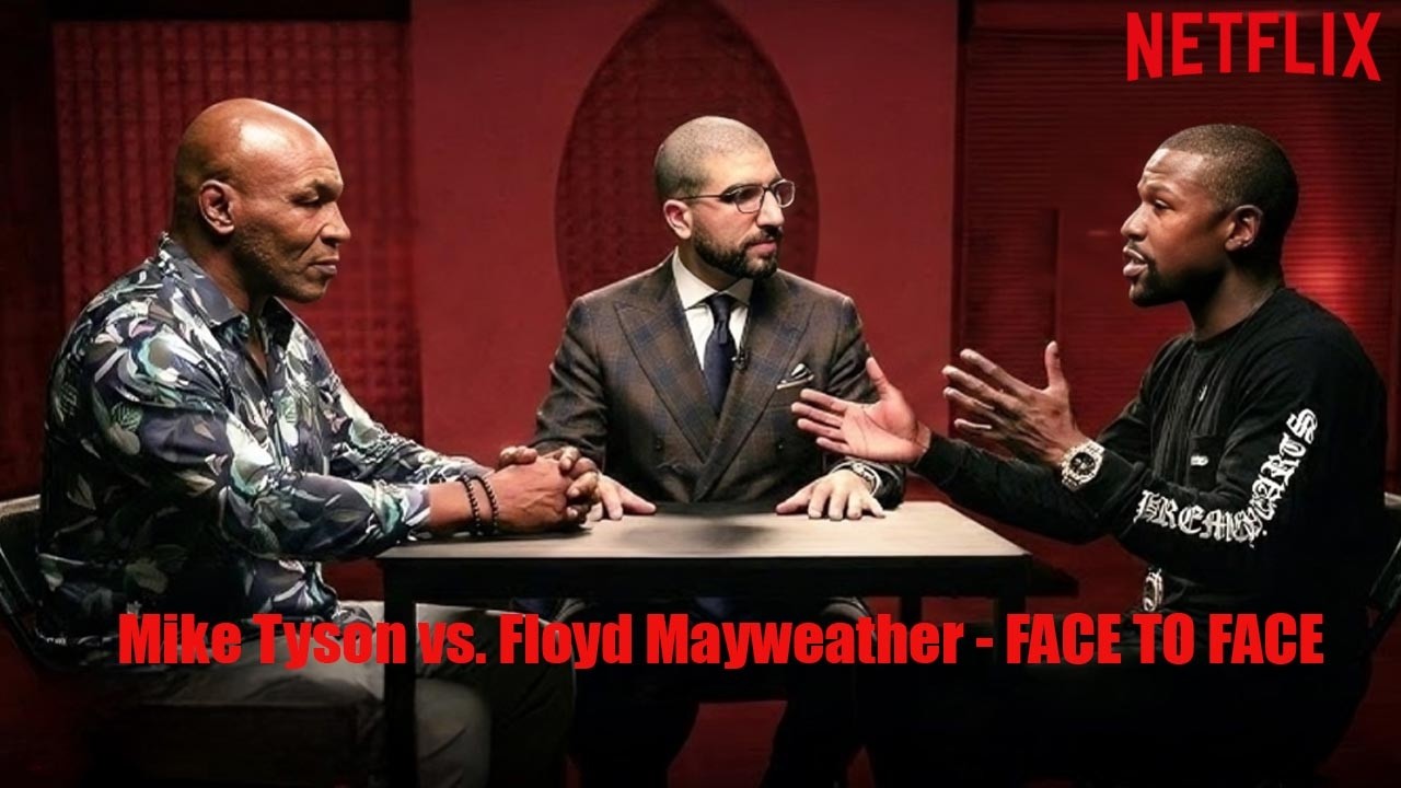 Mike Tyson Meets Floyd Mayweather &ndash; Tense Face Off Scene
