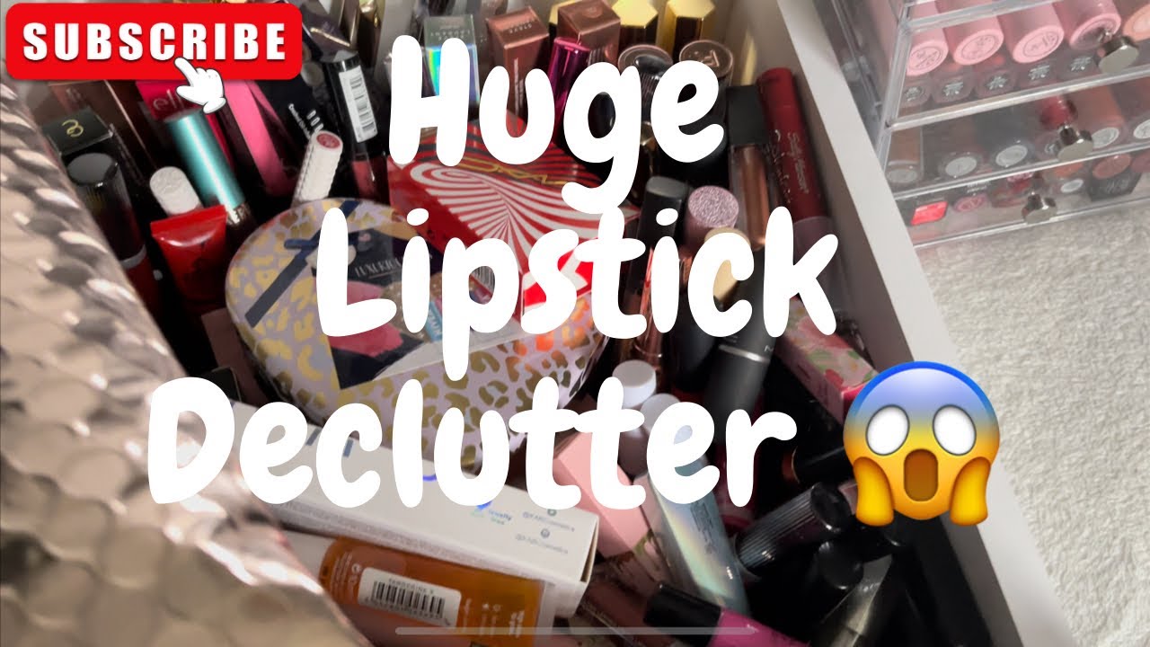 Huge Lipstick Declutter 😱