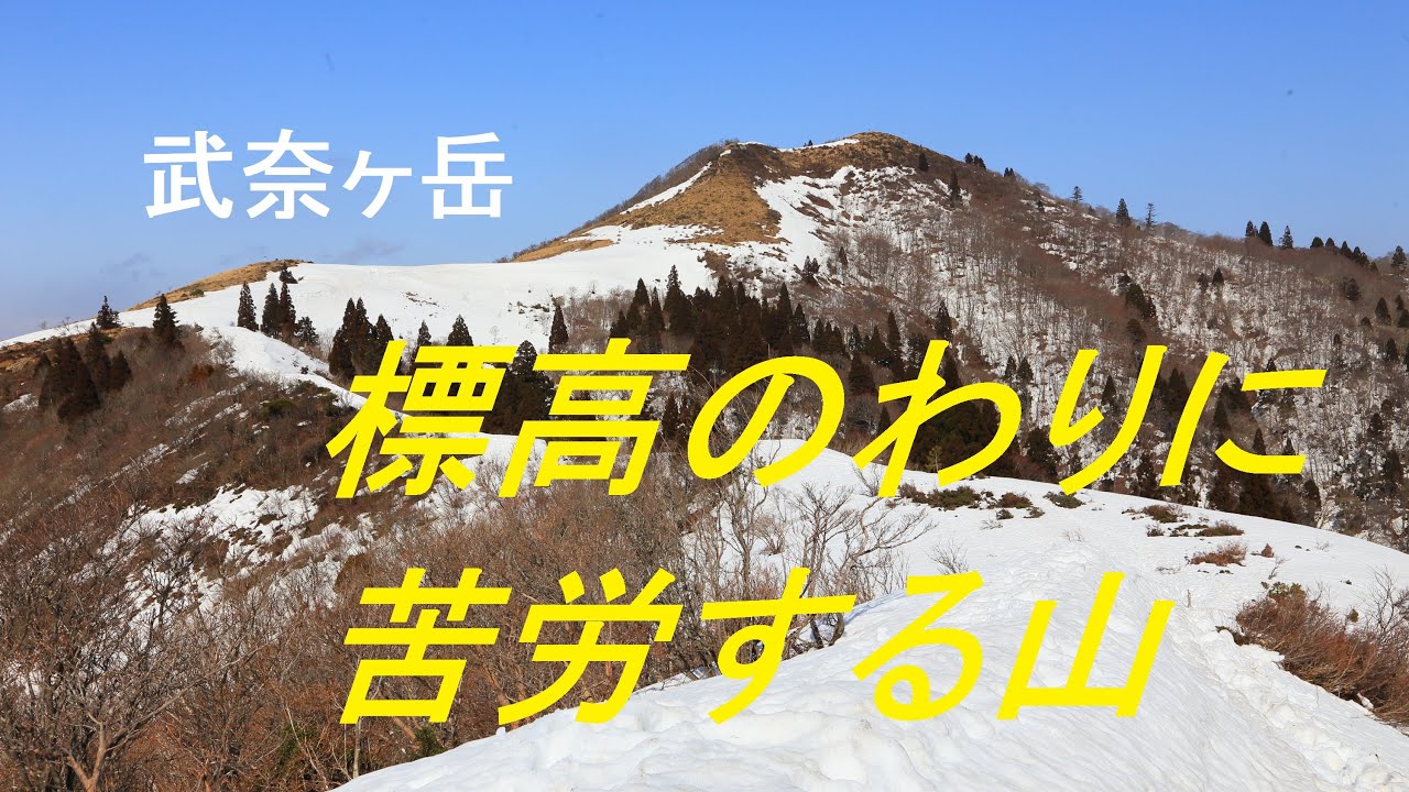 青空広がる残雪の武奈ヶ岳！　葛川坊村から登る人気ルートを往復。