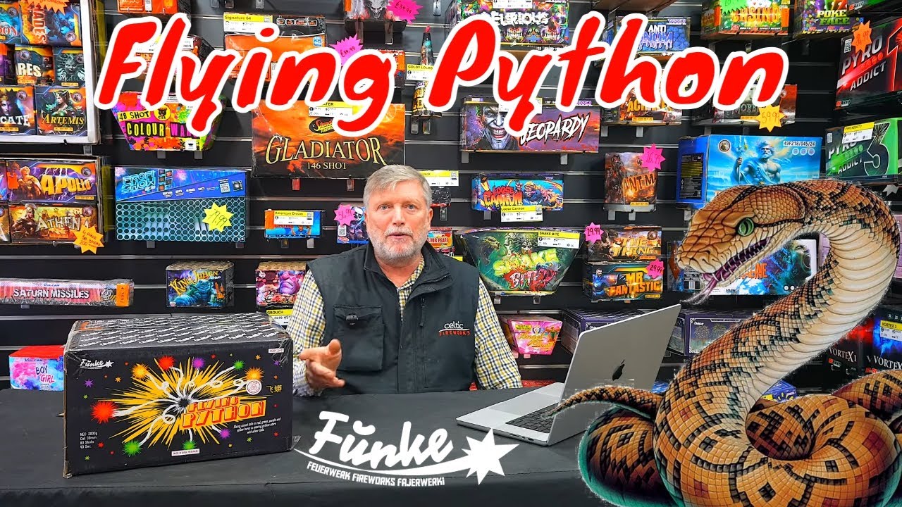 Flying Python – Funke Fireworks | 80-зарядный 30-мм блочный фейерверк