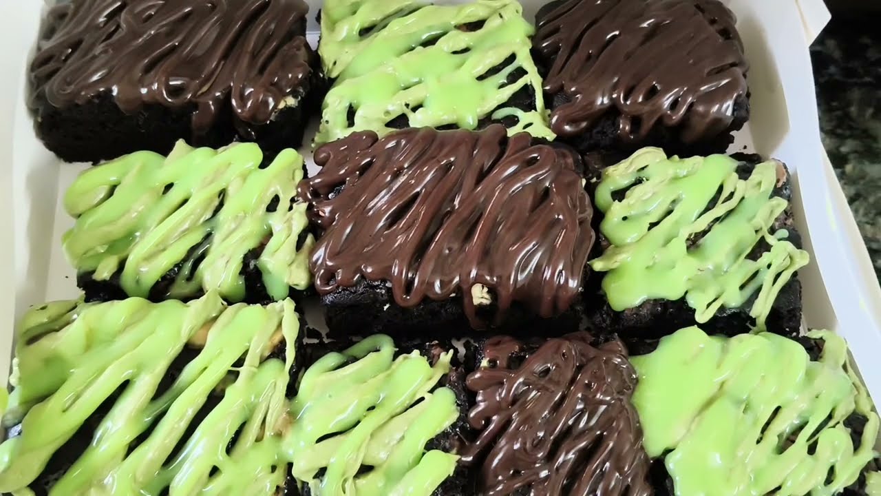 How to make  Eggless chocolate and pista brownie