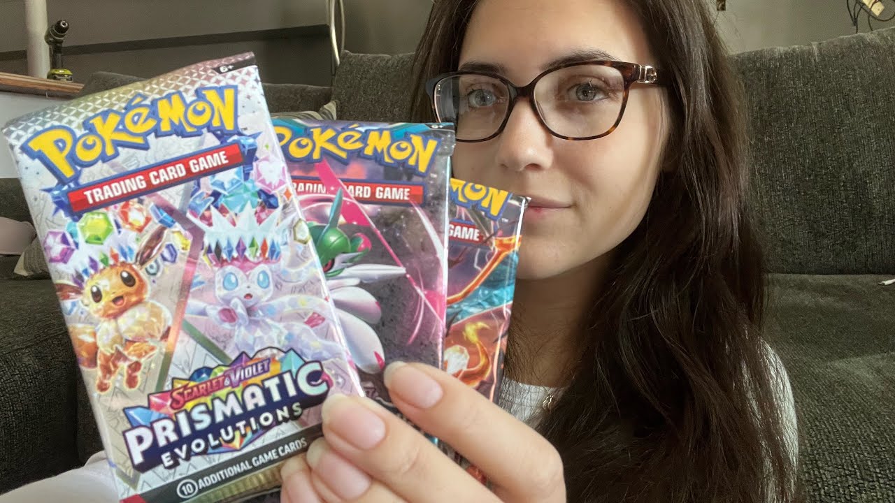ASMR Pokemon Card Opening (whispering, tapping)