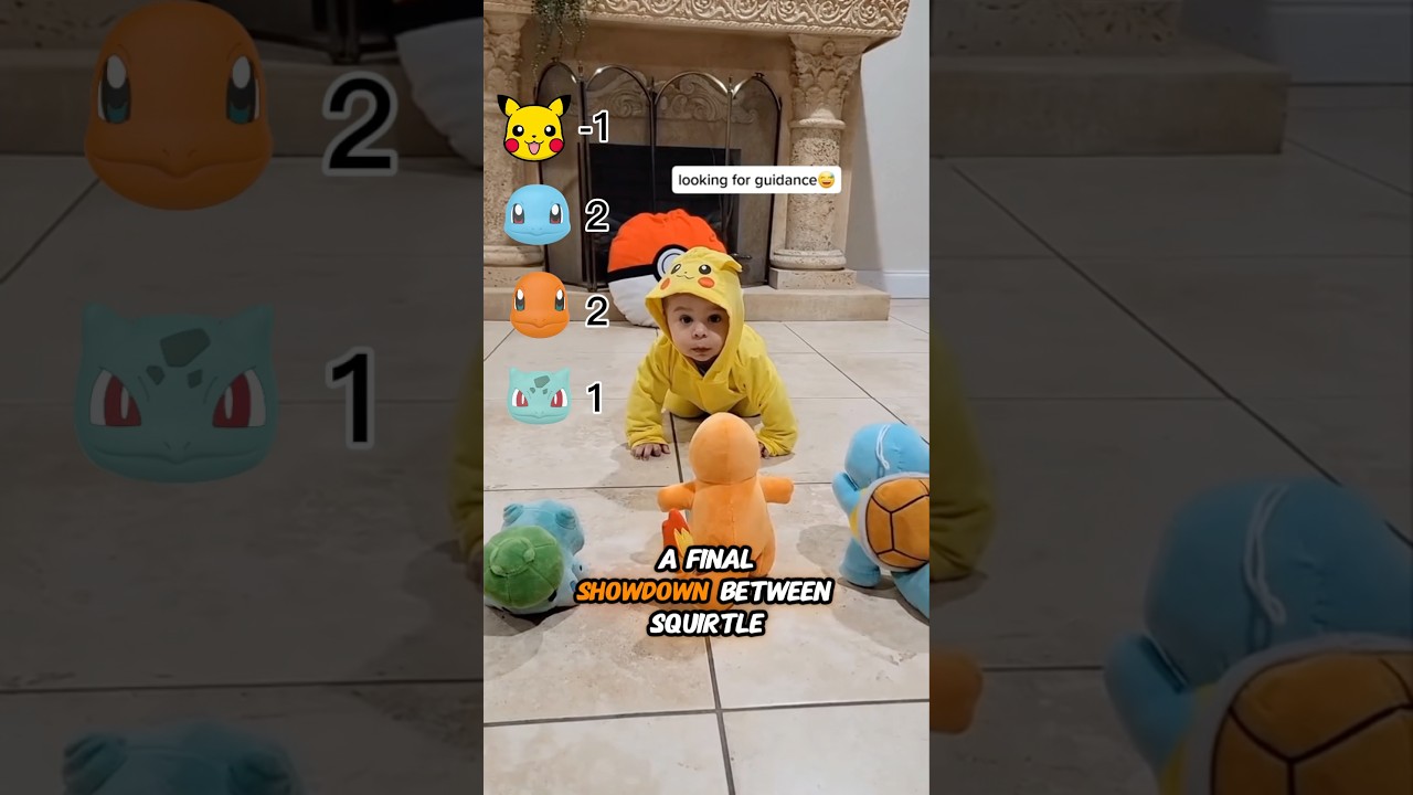 Babies pick starter pokemon