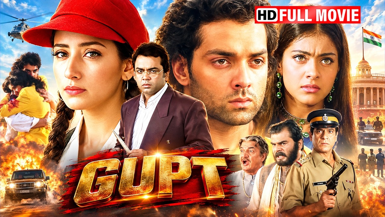 Gupt (1997) Full Movie HD 🔥 | Bobby Deol | Kajol | Manisha Koirala | 90s Mystery Thriller