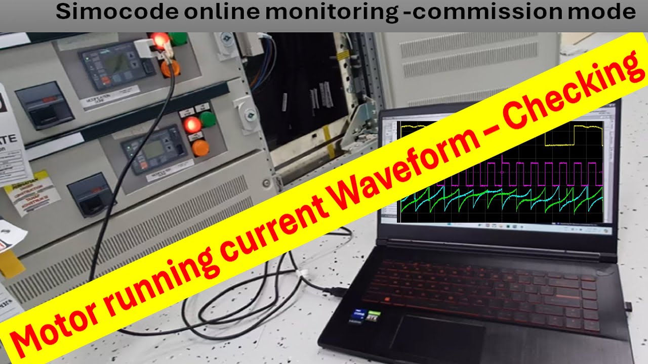 Simocode relay Checking Motor Running current Waveform in online | TIA Software | Siemens relay