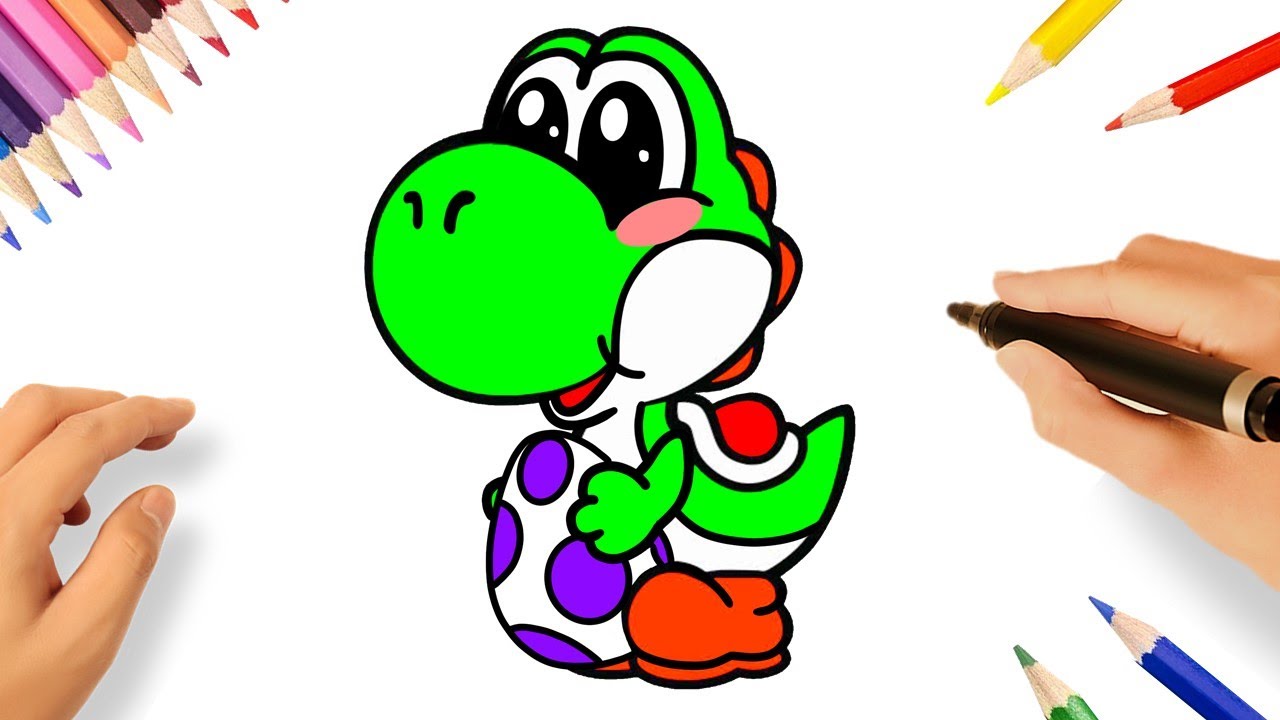 COMMENT DESSINER YOSHI KAWAII | SUPER MARIO BROS