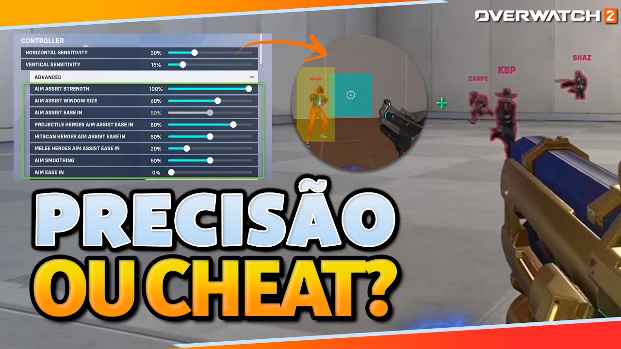 A NOVA MIRA DE CONSOLE TÁ QUEBRADA! Tudo sobre o AIM ASSIST do Overwatch 2!