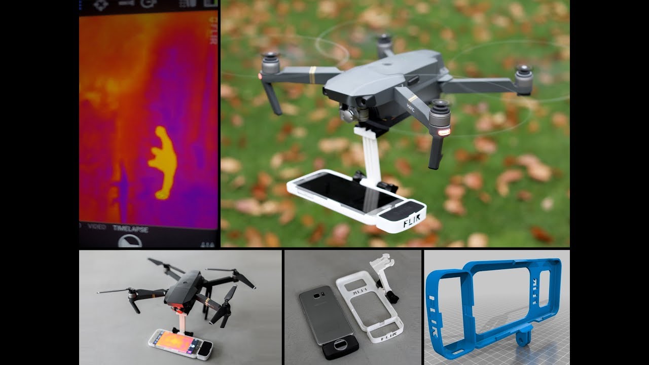DJi Mavic with (thermal) FLiR camera streaming down to the controller without any modifications ...