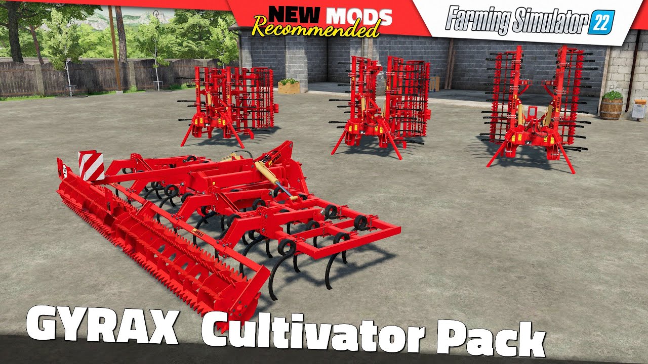 FS22 | GYRAX Cultivator Pack - Farming Simulator 22 New Mods Review 2K60