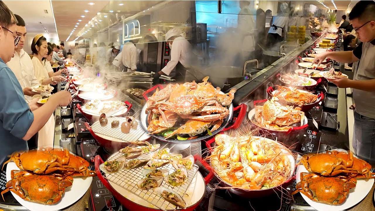Bất Ngờ Buffet Hải Sản Cao Cấp Cua Ghẹ hơn 150 Món Chỉ 485K Tại Land Mark 81 hút cả ngàn khách