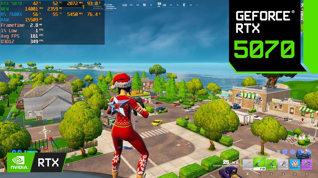 Fortnite Reload Gameplay | RTX 5070 12GB ( 1080p Performance Mode)