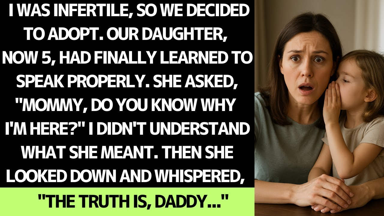Our adopted daughter finally learned to speak and revealed a terrifying truth.