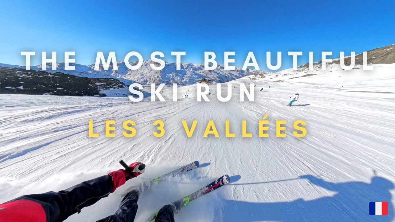 One of the Best Runs in Les Menuires in Les 3 Vallées | Mont De La Chambre🔵