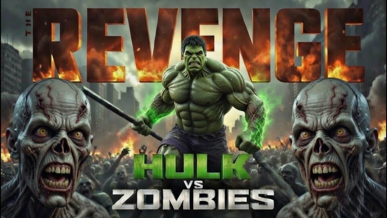 Hulk vs 1000 Zombies: Epic AI Monster Battle in China Apocalypse
