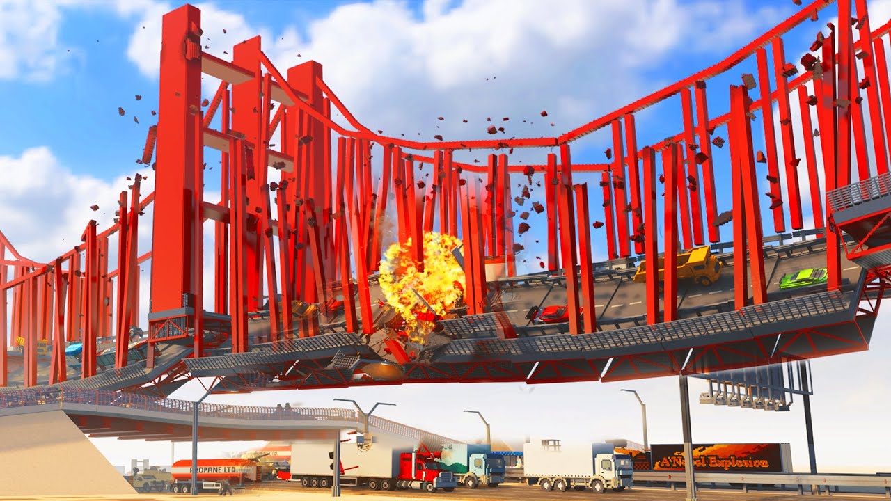 Collapsing Bridge Accidents 2 😱 Teardown