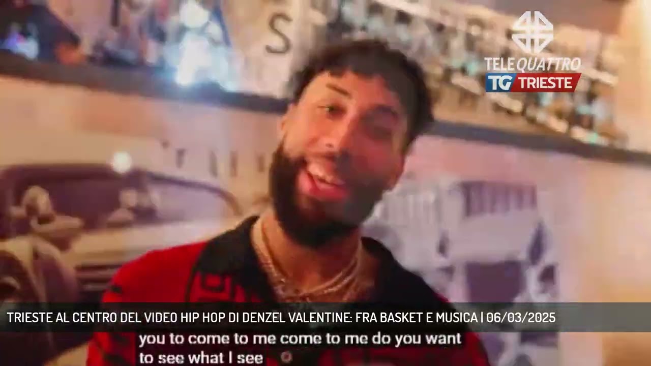TRIESTE AL CENTRO DEL VIDEO HIP HOP DI DENZEL VALENTINE: FRA BASKET E MUSICA | 06/03/2025