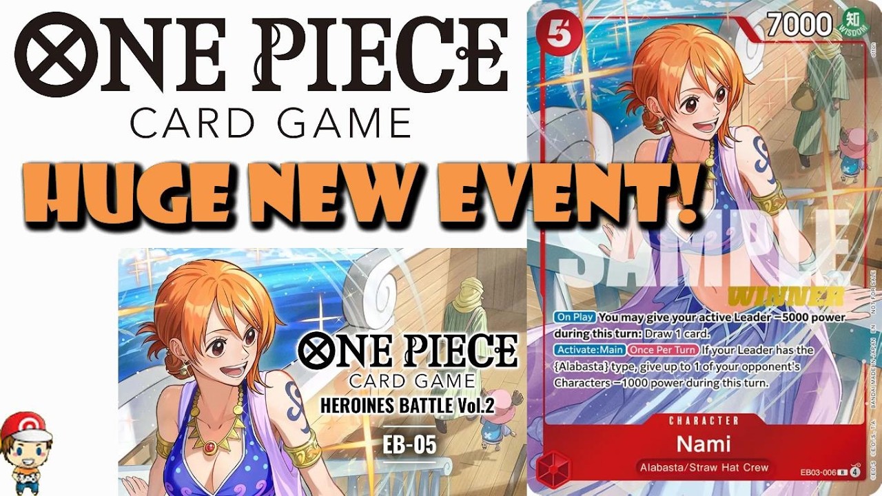 Анонс Heroines Battle Vol 2! Эксклюзивные промо-карты Нами! Новый формат! (Новости One Piece TCG)